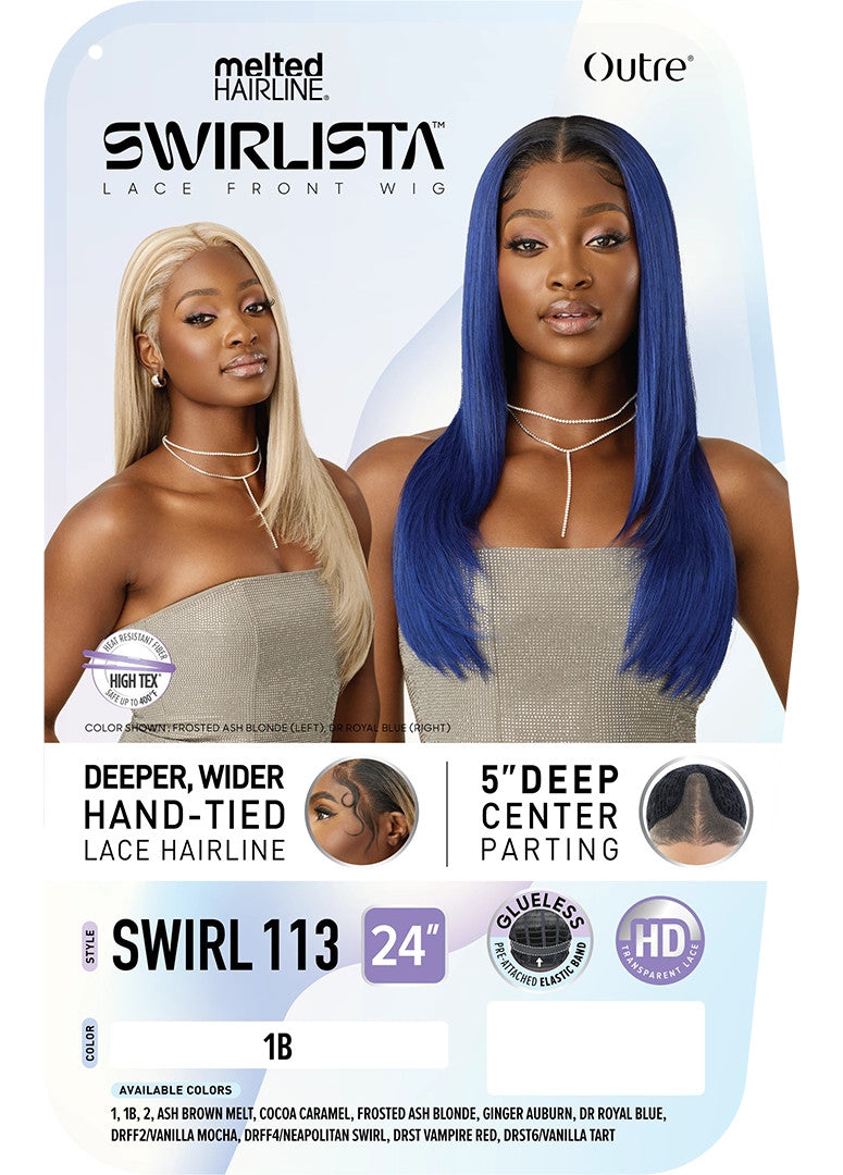 OUTRE Synthetic Melted Hairline Swirlista Lace Front Wig - Swirl 113