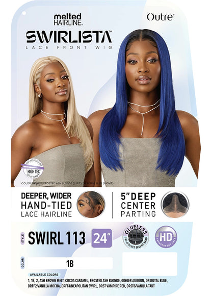 OUTRE Synthetic Melted Hairline Swirlista Lace Front Wig - Swirl 113