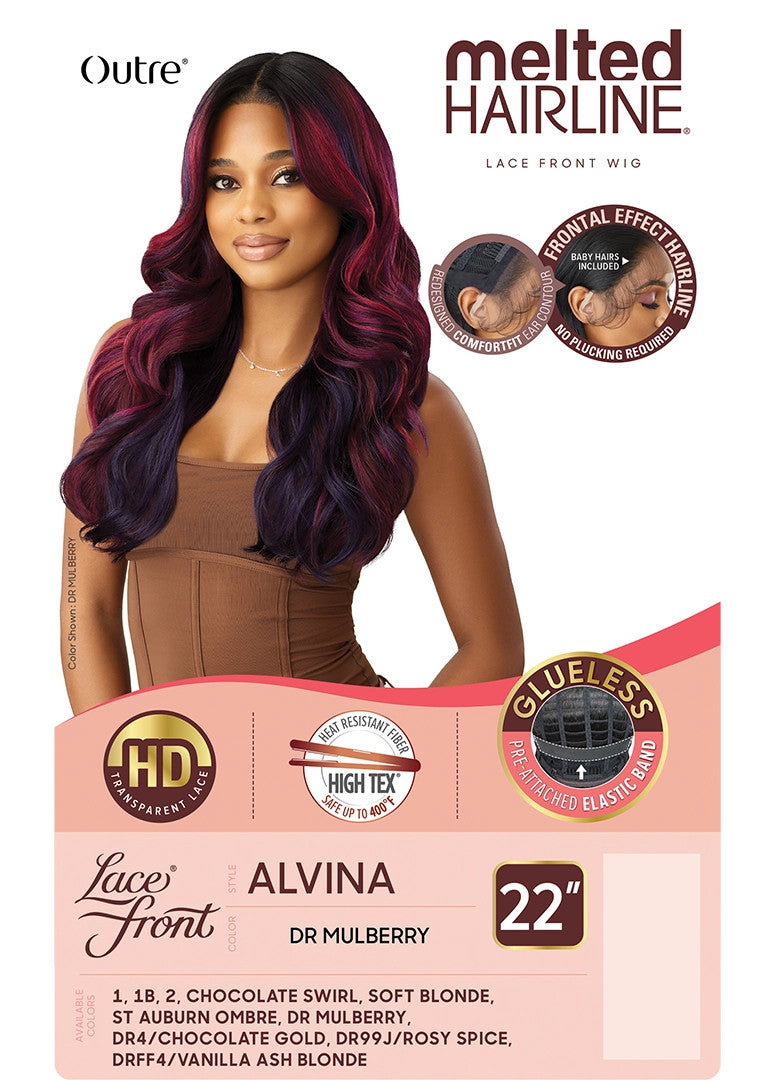 OUTRE Synthetic Melted Hairline HD Lace Front Wig - Alvina