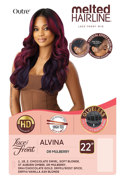 OUTRE Synthetic Melted Hairline HD Lace Front Wig - Alvina
