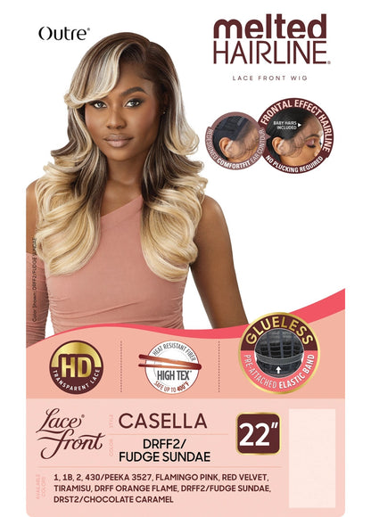 OUTRE Synthetic Melted Hairline HD Lace Front Wig - CASELLA