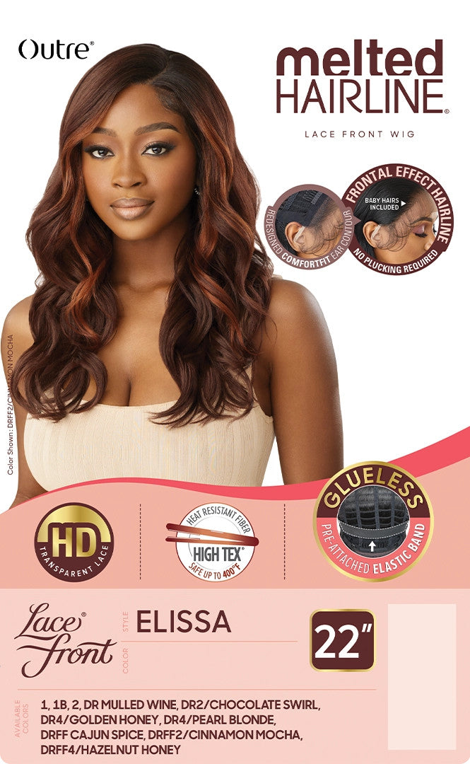 OUTRE Synthetic Melted Hairline HD Lace Front Wig - ELISSA