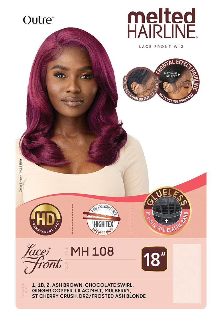 OUTRE Synthetic Melted HairlineHD Lace Front Wig - MH 108