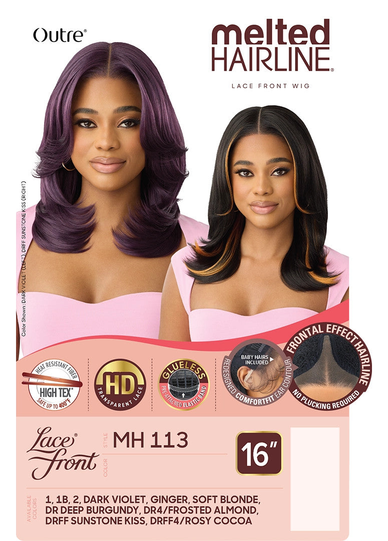 OUTRE Synthetic Melted HairlineHD Lace Front Wig - MH 113