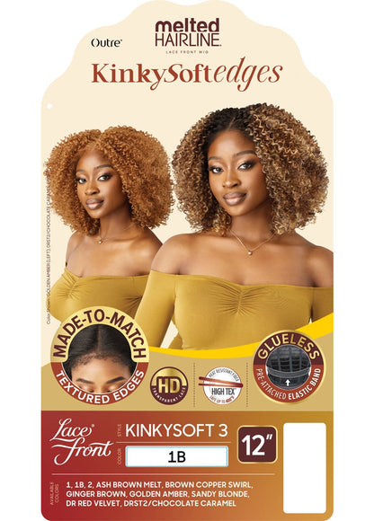 OUTRE Synthetic Melted Hairline Kinky Soft Edges HD Lace Front Wig - KINKYSOFT 03