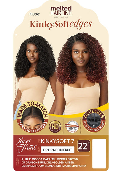 OUTRE Synthetic Melted Hairline KinkySoft Edges Lace Front Wig - KINKYSOFT 07