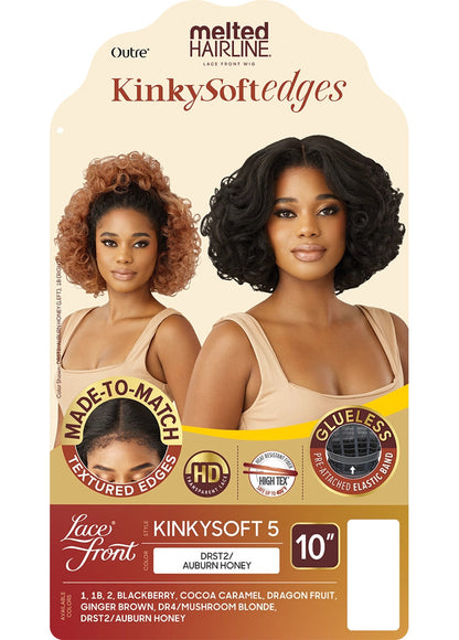 OUTRE Synthetic Melted Hairline KinkySoft Edges Lace Front Wig - KINKYSOFT 05