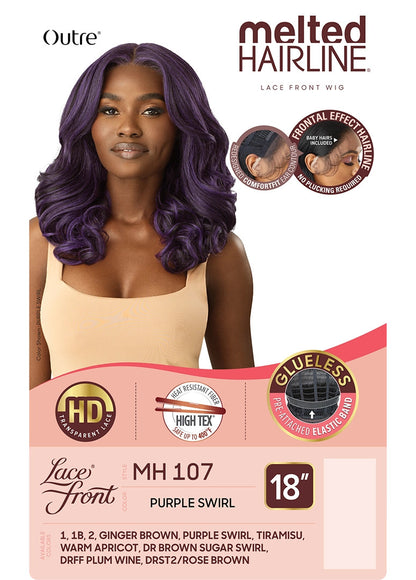OUTRE Synthetic Melted HairlineHD Lace Front Wig - MH 107