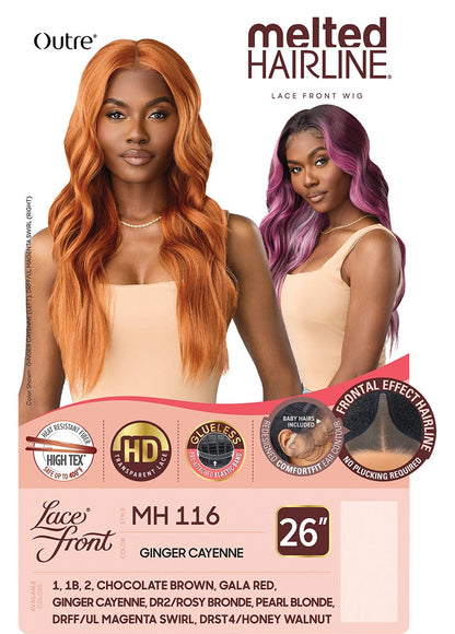 OUTRE Synthetic Melted HairlineHD Lace Front Wig - MH 116