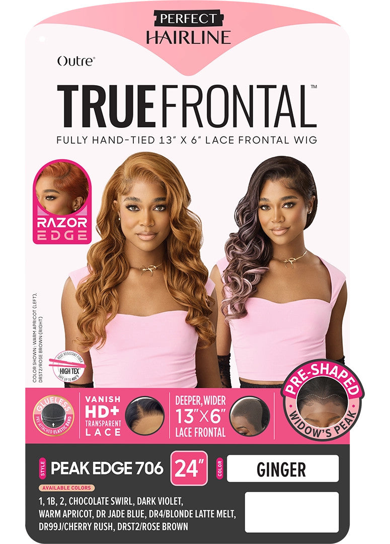 OUTRE Perfect Hairline True Frontal Synthetic 13x6 HD Lace Front Wig - PEAK EDGE 706