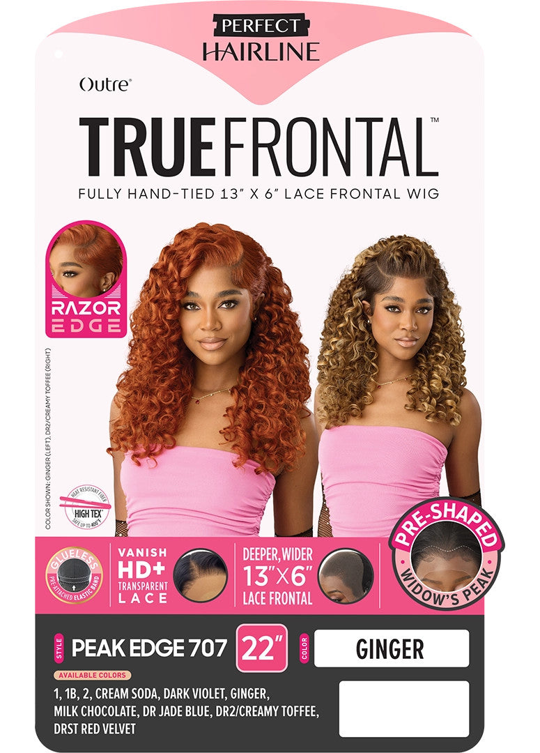 OUTRE Perfect Hairline True Frontal Synthetic 13x6 HD Lace Front Wig - PEAK EDGE 707