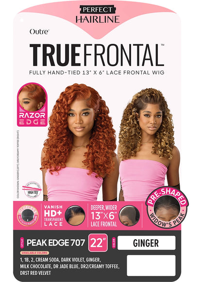 OUTRE Perfect Hairline True Frontal Synthetic 13x6 HD Lace Front Wig - PEAK EDGE 707