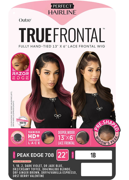 OUTRE Perfect Hairline True Frontal Synthetic 13x6 HD Lace Front Wig - PEAK EDGE 708