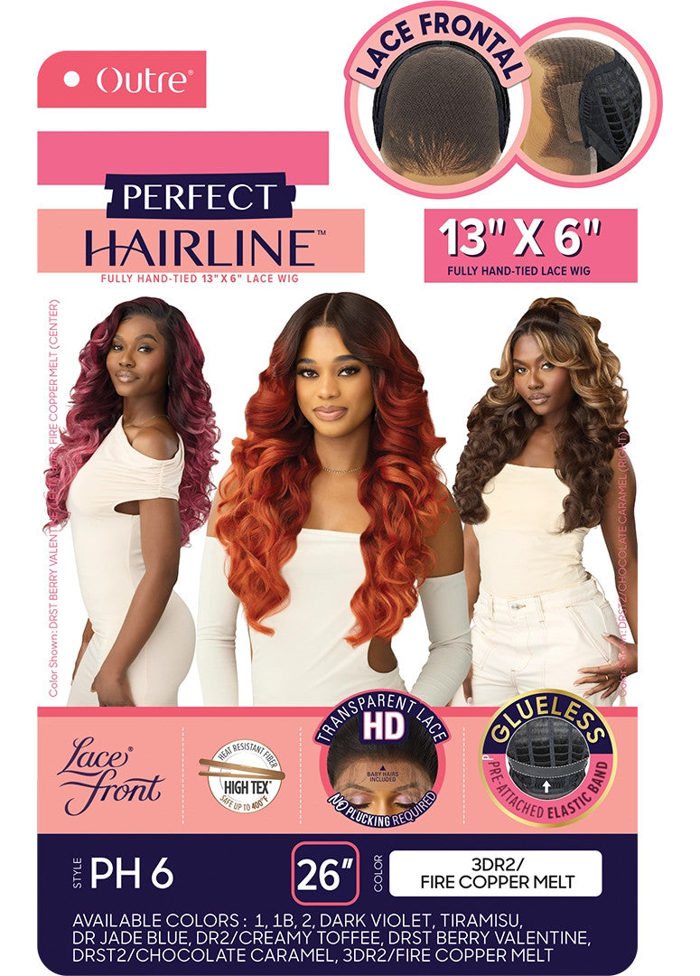 OUTRE Perfect Hairline Synthetic HD Lace Wig - PH 6