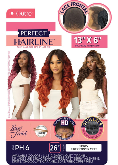OUTRE Perfect Hairline Synthetic HD Lace Wig - PH 6