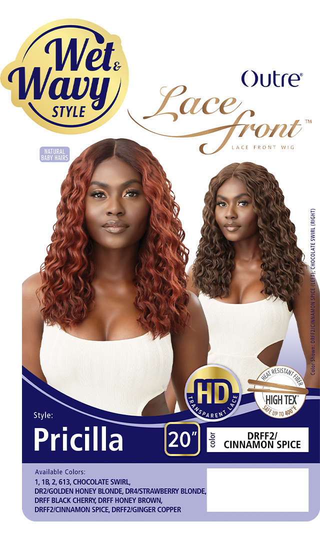OUTRE HD Transparent Lace Front Wig - PRICILLA