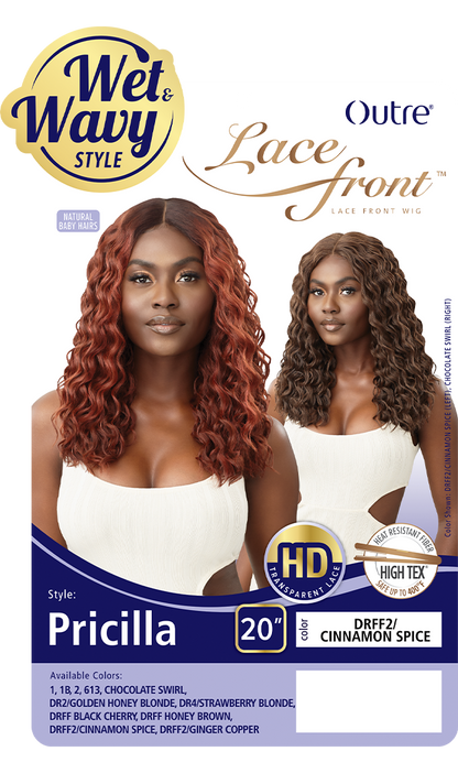 OUTRE HD Transparent Lace Front Wig - PRICILLA