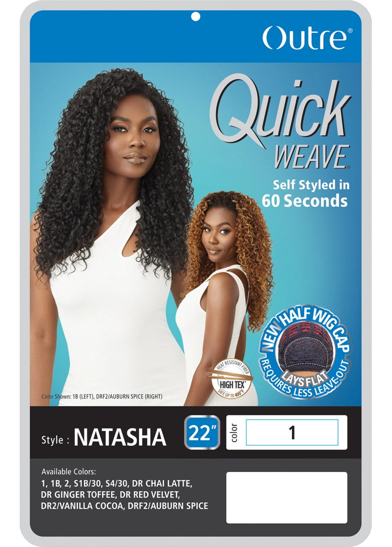OUTRE Synthetic Quick Weave Half Wig - Natasha