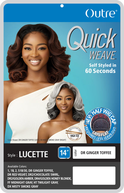 OUTRE Synthetic Quick Weave Half Wig - Lucette