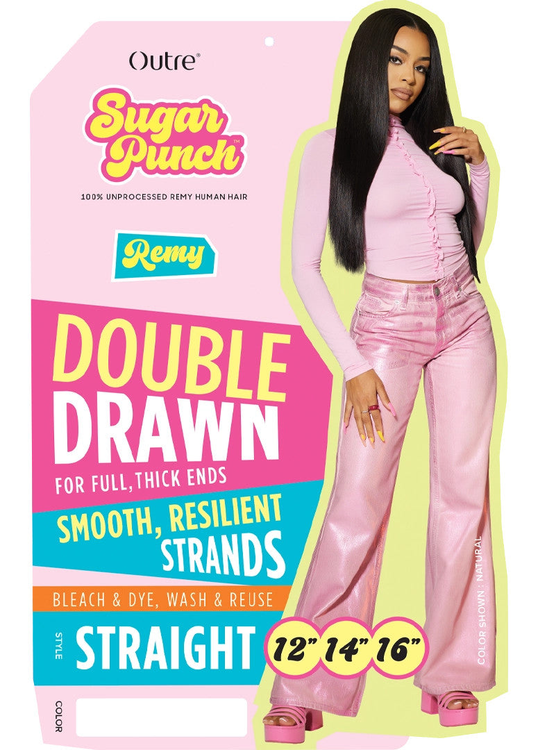 OUTRE 100 % Unprocessed Remy Human Hair Weave - Sugar Punch Straight Multi Pack