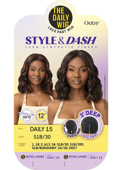 OUTRE The Daily Wig STYLE & DASH Synthetic Lace Part Wig - Daily 15