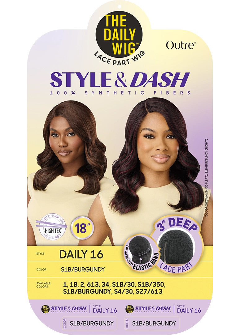 OUTRE The Daily Wig STYLE & DASH Synthetic Lace Part Wig - Daily 16