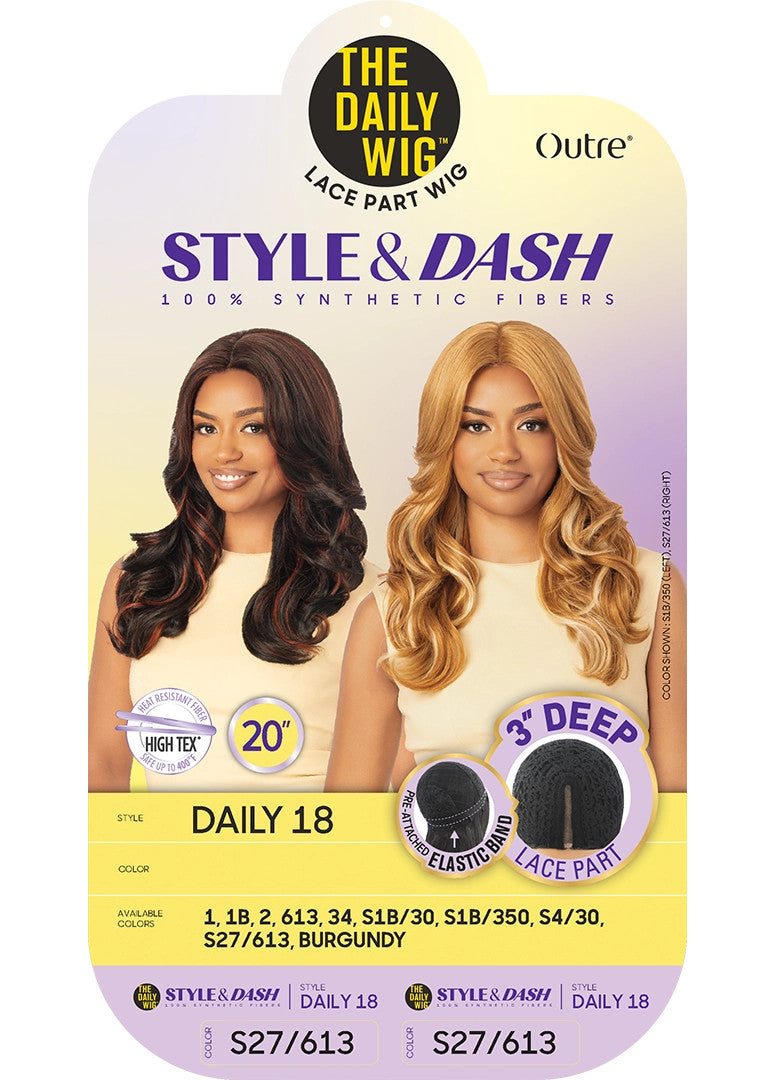 OUTRE The Daily Wig STYLE & DASH Synthetic Lace Part Wig - Daily 18
