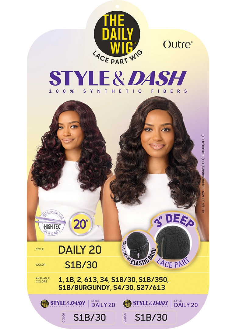 OUTRE The Daily Wig STYLE & DASH Synthetic Lace Part Wig - Daily 20