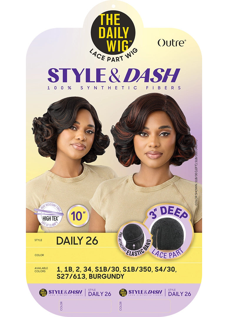 OUTRE The Daily Wig STYLE & DASH Synthetic Lace Part Wig - Daily 26