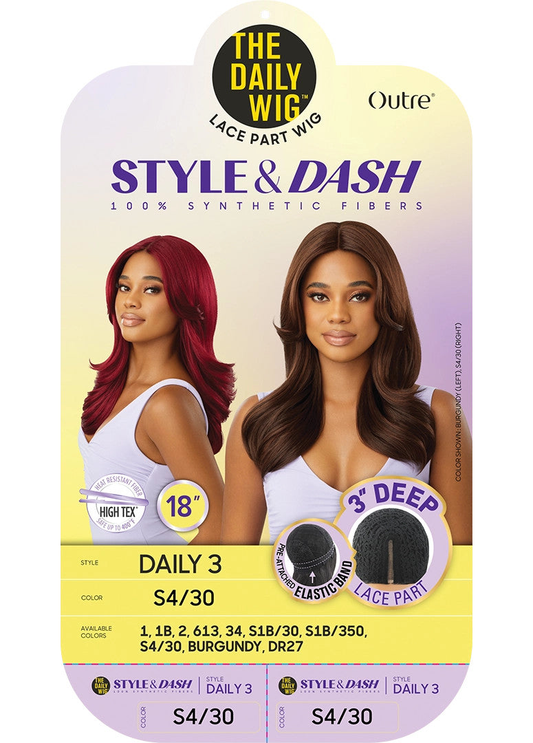 OUTRE The Daily Wig STYLE & DASH Synthetic Lace Part Wig - Daily 3