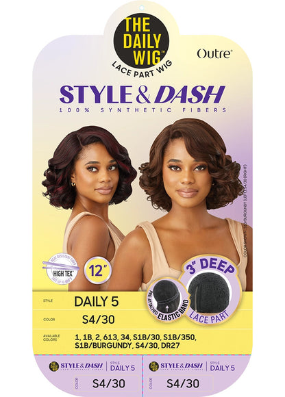 OUTRE The Daily Wig STYLE & DASH Synthetic Lace Part Wig - Daily 5