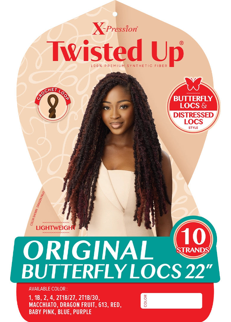 OUTRE Synthetic Braid X Pression Twisted Up - Original Butterfly Locs 22"