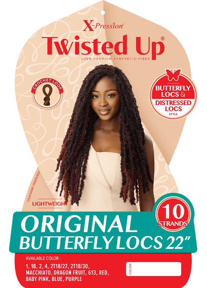 OUTRE Synthetic Braid X Pression Twisted Up - Original Butterfly Locs 22"