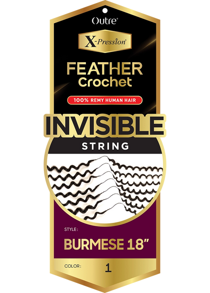 OUTRE X-Pression Feather Crochet - Burmese Curl 14"