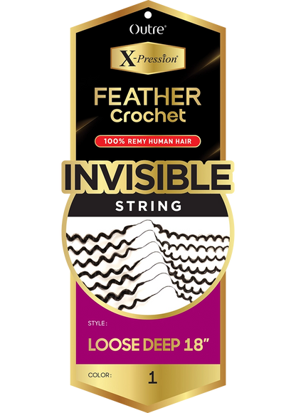 OUTRE X-Pression Feather Crochet - Loose Deep 18"