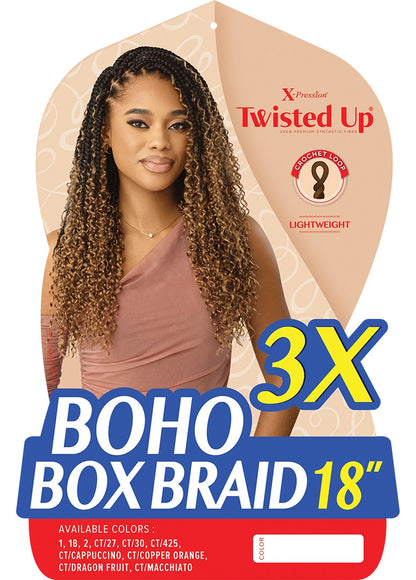 OUTRE Synthetic Braid X Pression Twisted Up - 3X Boho Box Braid 18"