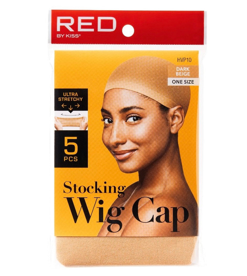 RED Stocking Wig Cap - 5 CAPS