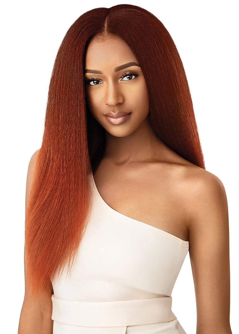 OUTRE Human Hair Premium Blend Big Beautiful Clip-In 9PCS - KINKY STRAIGHT 18"