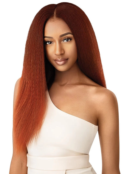 OUTRE Human Hair Premium Blend Big Beautiful Clip-In 9PCS - KINKY STRAIGHT 18"
