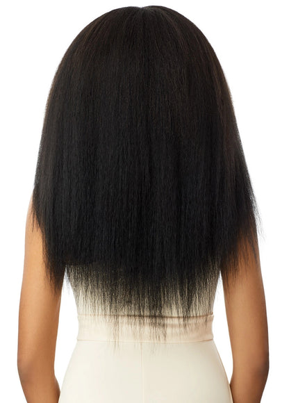 OUTRE Human Hair Premium Blend Big Beautiful Clip-In 9PCS - KINKY STRAIGHT 18"