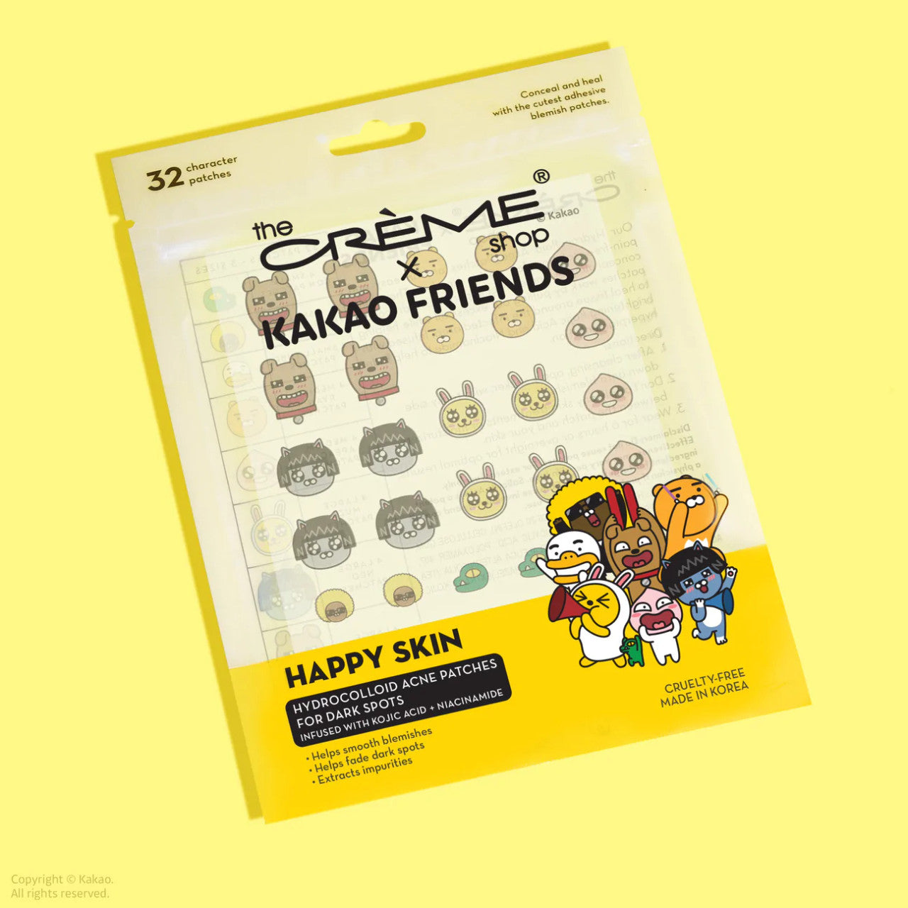 THE CREME SHOP KAKAO FRIENDS Hydrocolloid Acne Patches For Dark Spots