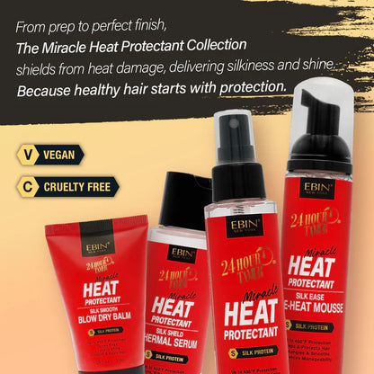 Ebin New York 24 Hour Tamer Heat Protectant Silk Smooth Blow Dry Balm (1.25oz)