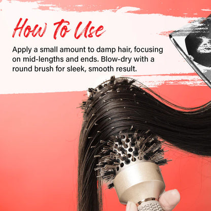 Ebin New York 24 Hour Tamer Heat Protectant Silk Smooth Blow Dry Balm (1.25oz)