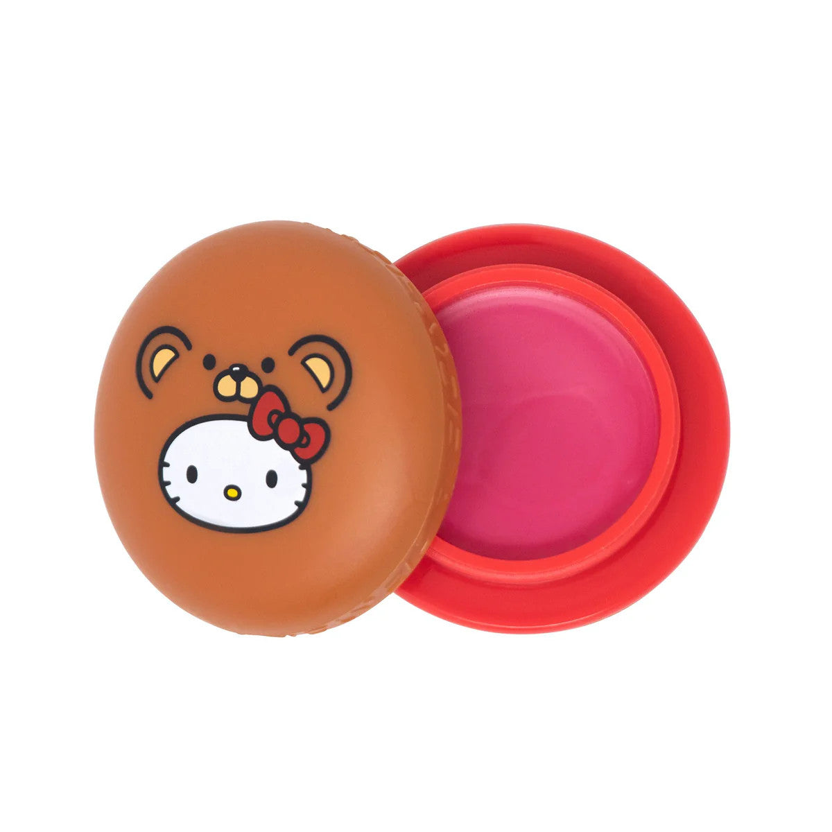 THE CREME SHOP Hello Kitty Teddy Bear Macaron Lip Balm - Red Velvet
