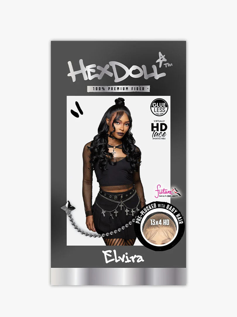 SENSATIONNEL Synthetic 13X4 HD Lace Front Wig - HEXDOLL ELVIRA