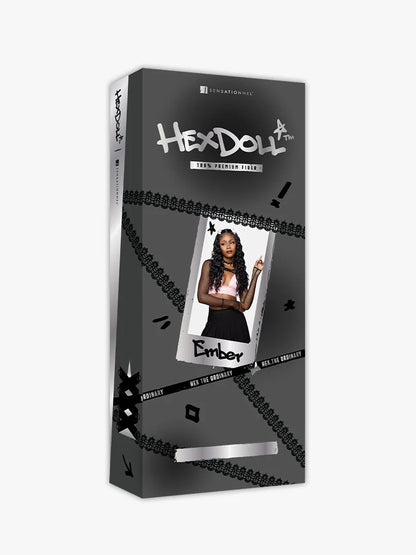 SENSATIONNEL Synthetic 13X4 HD Lace Front Wig - HEXDOLL EMBER