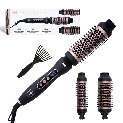 Hot & Hotter 3 in 1 Interchangeable Ceramic Hot Styling Brush Set