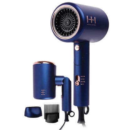 Annie Hot & Hotter Turbo 3500 Foldable Hair Dryer Blue