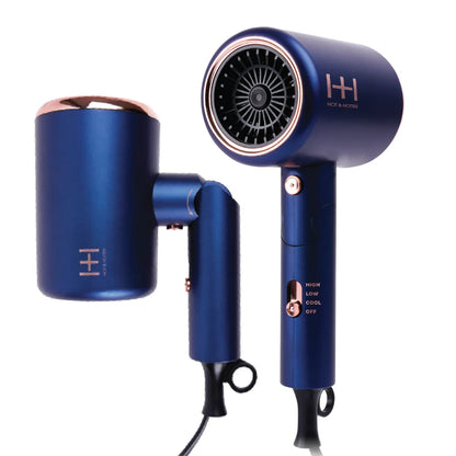 Annie Hot & Hotter Turbo 3500 Foldable Hair Dryer Blue