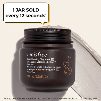 INNISFREE Pore Clearing Clay Mask 2X (3.38 oz)